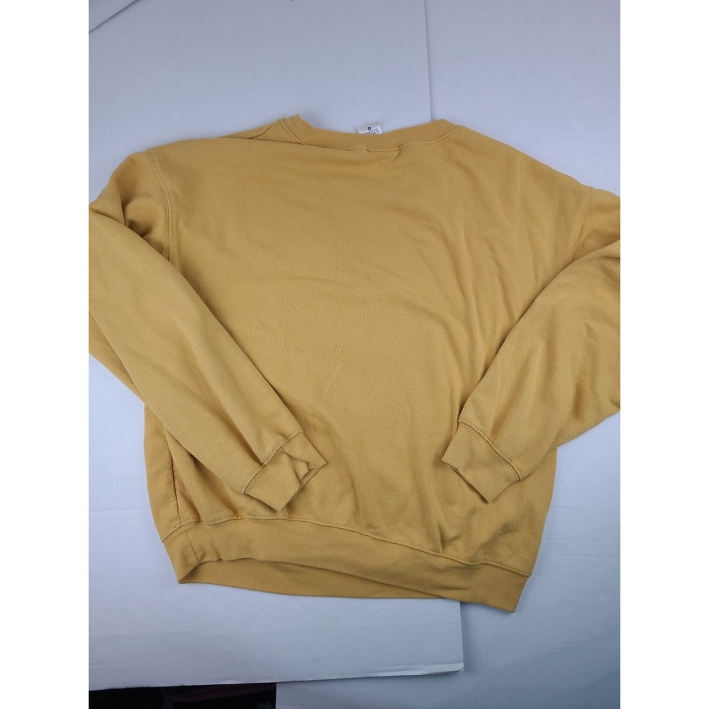 Winnie The‎ Pooh Sweatshirt Womens Large Yellow Crewneck Long Sleeve Disney Nice - Picture 7 of 7